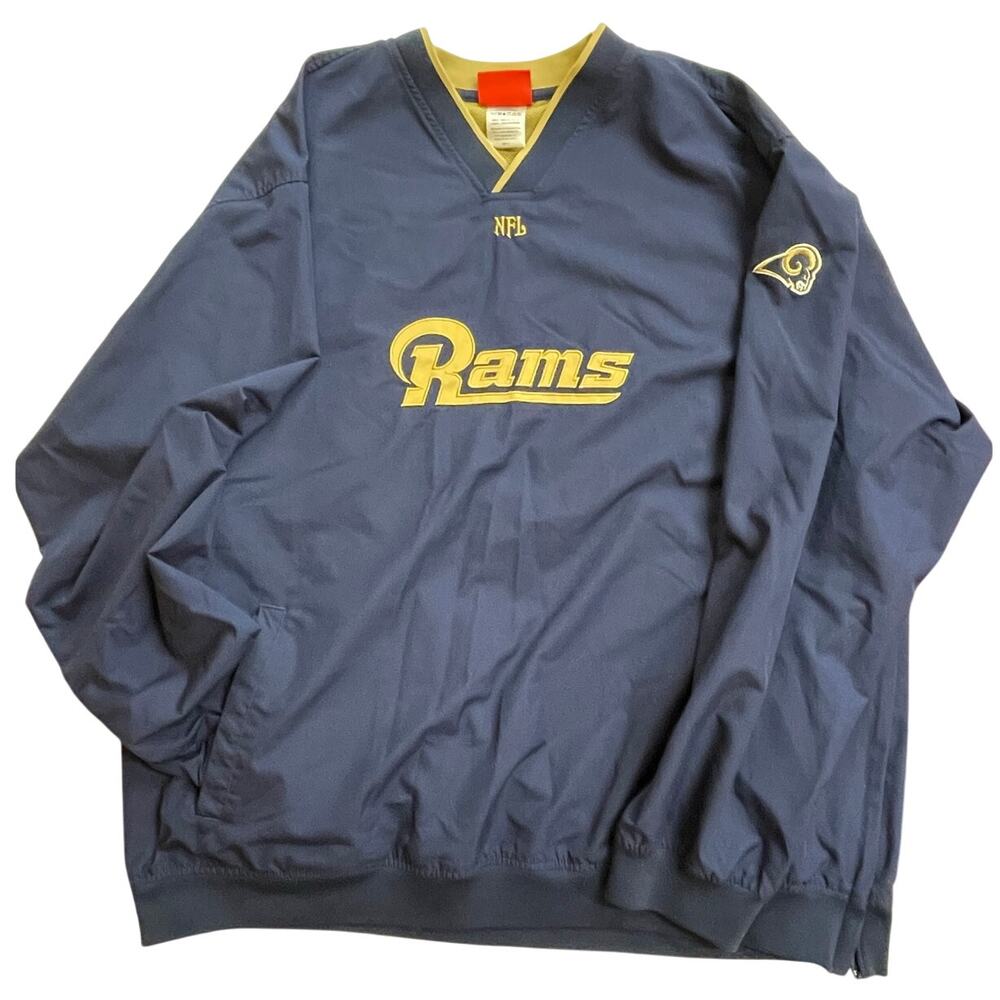 NFL XL Rams Pullover V Neck Jacket